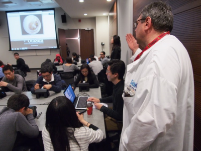 Dr. Vito Forte, a surgeon at Toronto’s Hospital for Sick Children developed the OtoSim, an otoscopic training tools for students and medical professionals.