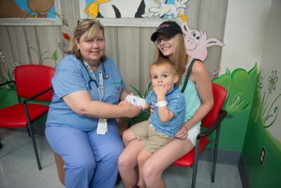 Clinical Nurse Educator Rejeanne McLean collaborated with the emergency department, foundations, and community groups to raise awareness of and funding for a separate paediatric unit.