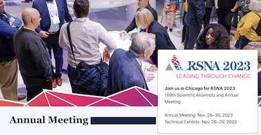 RSNA 2023 109th Scientific Assembly And Annual Meeting Of Radiological ...